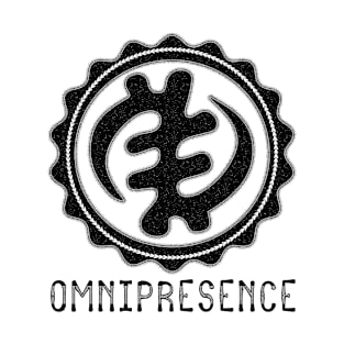 Africa Sankofa Adinkra Symbols "Omnipresence" Black. T-Shirt