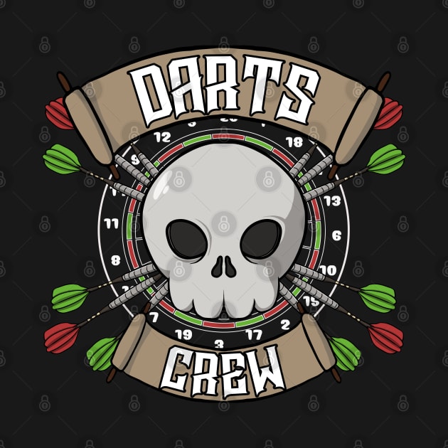 Darts crew Jolly Roger pirate flag by RampArt