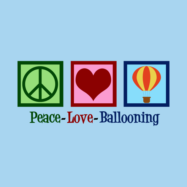 Peace Love Hot Air Balloons by epiclovedesigns