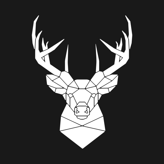 Geometric Deer by MaiKStore