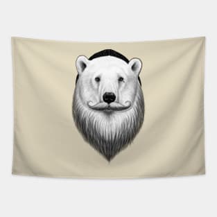 bearded polar bear Tapestry