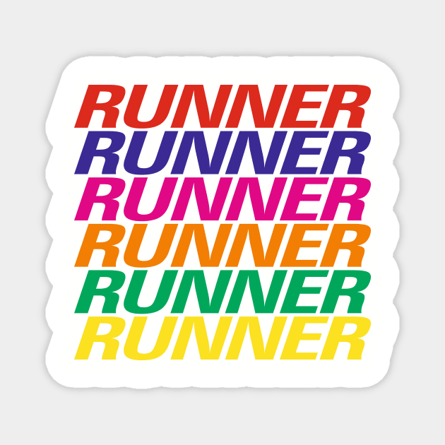 Run For Charity - Runner T-Shirt Magnet by ahgee