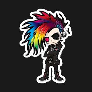 Cool Punk with coloured spiky hair T-Shirt