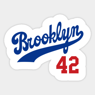 Jackie Robinson #42 Poses Sticker for Sale by BornOfGoalers