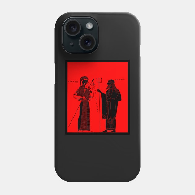 Athena and Poseidon Attic Greek Vase Phone Case by WillowNox7