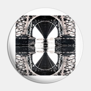 Williamsburg Bridge (refleted) Pin