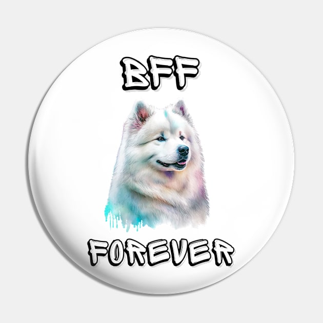 Samoyed, BFF Forever, the most adorable best friend gift to a Samoyed Lover! Pin by HSH-Designing