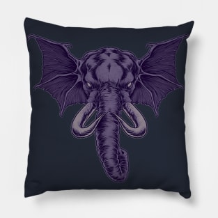 Angry elephant Pillow
