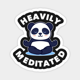 Funny Yoga Heavily Meditated Panda Namaste Meditate Relax Magnet