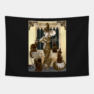 Dress Up Witch Tapestry