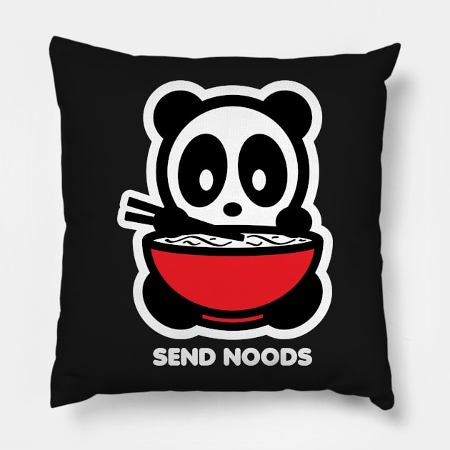 Send Noods Panda Pillow by Bambu