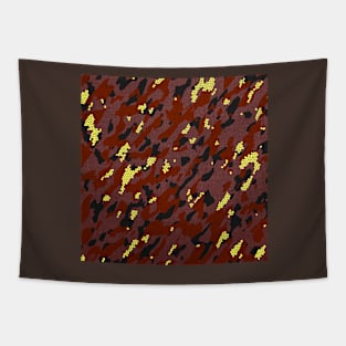 Camouflage - Brown and burgundy Tapestry