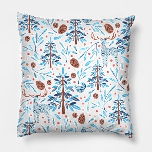 Deer in the Wood Pillow