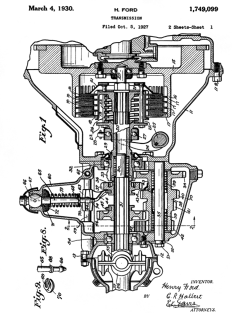 Henry Ford Transmission Patent Black Magnet