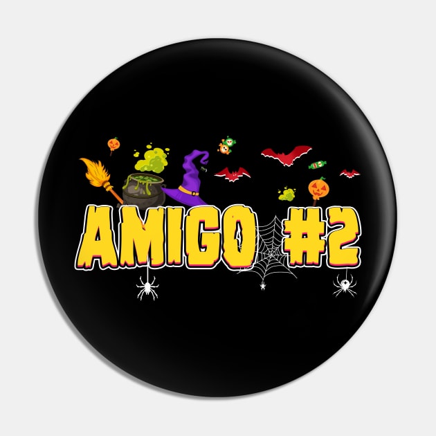 Amigo #2 Funny Halloween Couple T shirt Uniform For Friends Pin by Bensonn