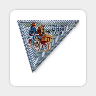 Tweed Run London 2018 blue Magnet