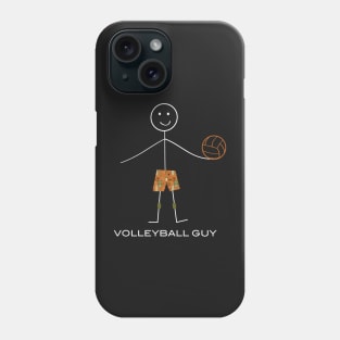 Funny Mens Volleyball Guy Phone Case