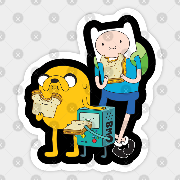 Finn Jake BMO - Adventure Time - Sticker