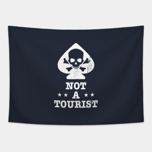 Not A Tourist (distressed) Tapestry