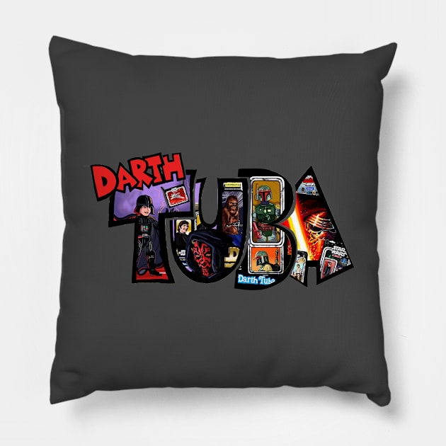 Darth Tuba 2021 Logo Pillow by Darth Tuba