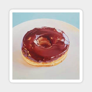 Chocolate Dip Donut painting #2 Magnet