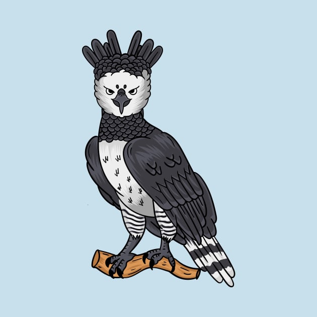 Harpy eagle cartoon illustration by Cartoons of fun