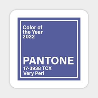 pantone 17-3938 TCX Very Peri, year 2022 Magnet