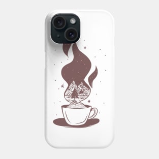 mountain coffee Phone Case