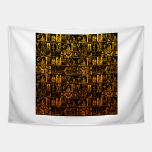 Gold and Black Tarot Print - Major Arcana Tapestry