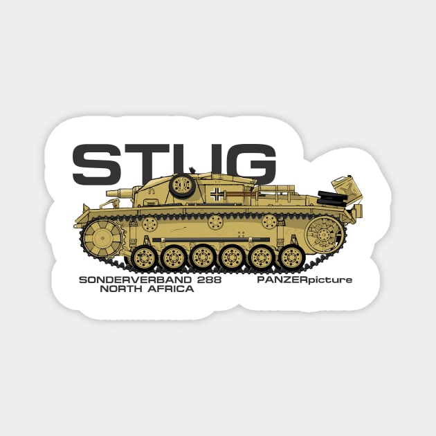 StuG III Ausf D - Sonderverband 288 Magnet by Panzerpicture