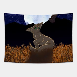 Desert Life at Night Tapestry