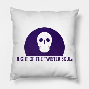 night of the twisted skulls (dark purple) Pillow