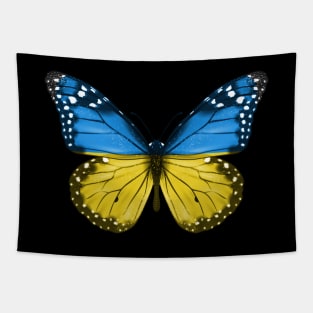 Ukrainian Flag  Butterfly - Gift for Ukrainian From Ukraine Tapestry