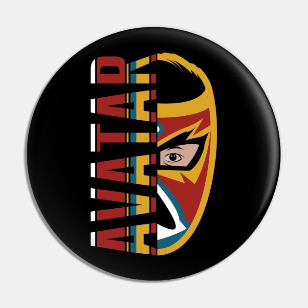 Avatar Masked Tribute Pin by Gimmickbydesign