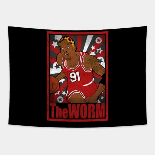 Rodman Basketball The Worm Chicago 91 Legend Tapestry