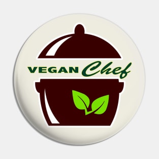 Vegan Pot for a Vegan Chef Pin