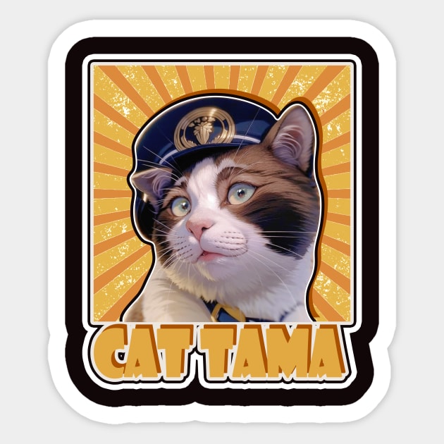 Tama Super Station Master - Popular Cat Webmaster - Sticker | TeePublic