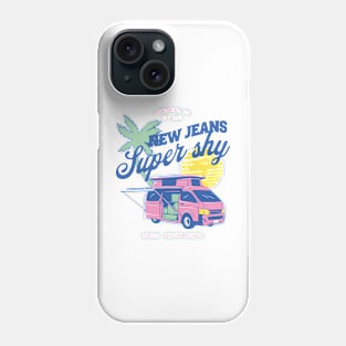 New Jeans newjeans super shy typography text tokki bunny | Morcaworks Phone Case