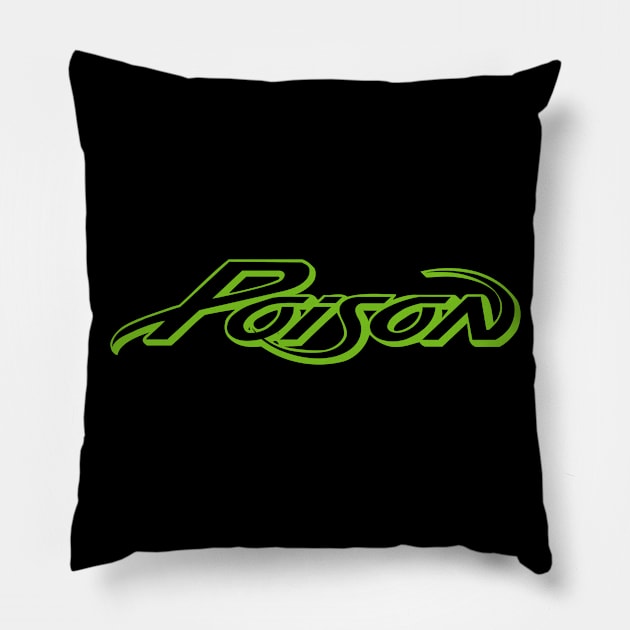 Poison Solid logo Pillow by pjsignman