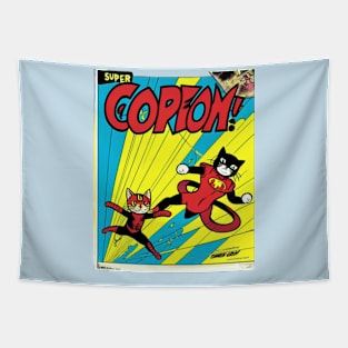 CORION! The Cat Hero Duo Tapestry