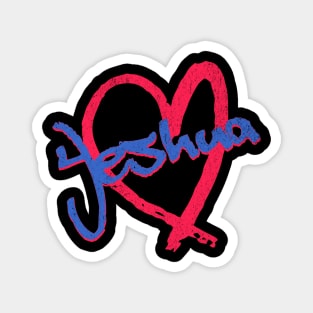 I Love Yeshua Vintage 80's & 90' Blue and Red Magnet