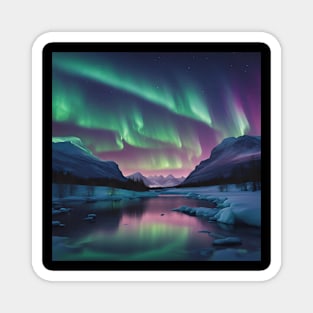 beautiful Northern Lights Magnet