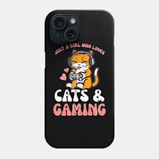 Just  Cats Gaming Video  Women Girls Kids Phone Case