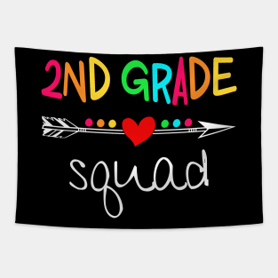 2nd Grade Squad Second Teacher Student Team Back To School Shirt Tapestry