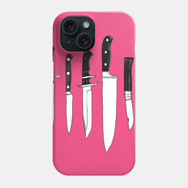 Knife Gang Phone Case by ByeByeBabylon