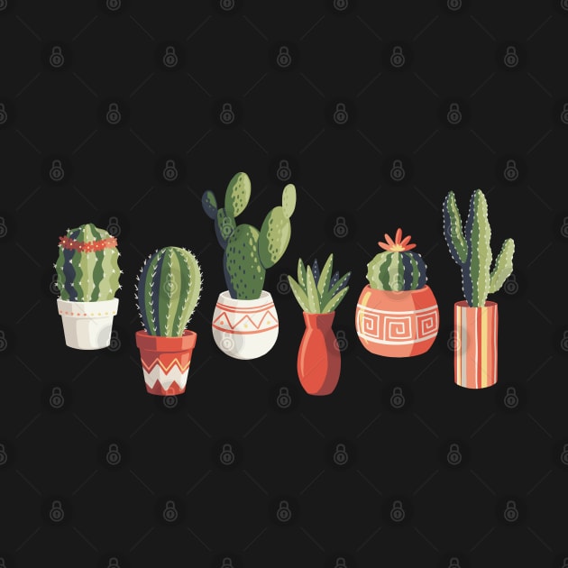 Cactus Line-Up by Abbilaura