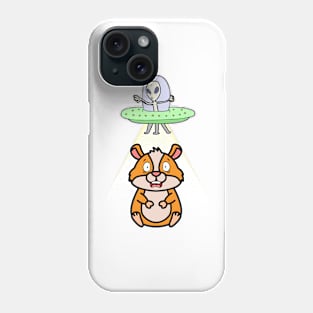 Cute Hamster is abducted by aliens Phone Case
