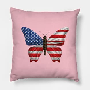 Butterfly-America-Flag Pillow