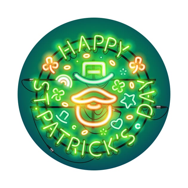 Irish St Patricks Day Neon Sign by Voysla