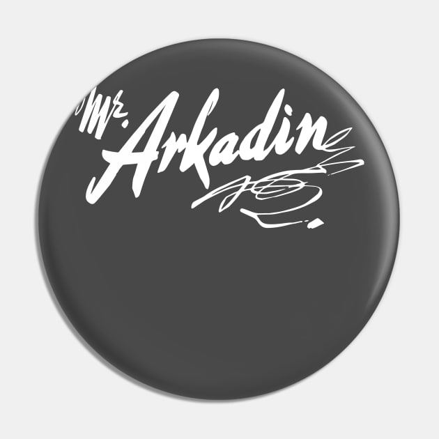 Mr. Arkadin (White) Pin by Kinowheel